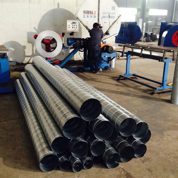 江蘇清風通用機械 專業螺旋風管廠家，鍍鋅風管直銷，高清細節圖與設備銷售一覽